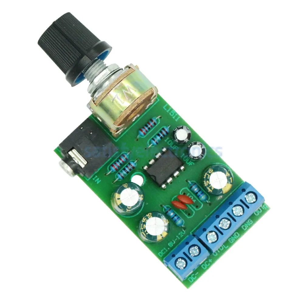 TDA2822M TDA2822 Amplifier Board DC 1.8-12V 2.0 Channel Stereo Mini AUX Audio Amplifier Module AMP with 50K Ohm Potentiometer
TDA2822M TDA2822 Amplifier Board DC 1.8-12V 2.0 Channel Stereo Mini AUX Audio Amplifier Module AMP with 50K Ohm Potentiometer