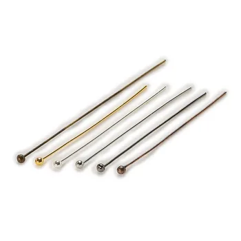 100 Piece 6 Colors Copper Ball Head Pins Findings DIY Handmade Crafts Jewelry Making Accessories Length 20-50mm Width 0.5mm
100 Piece 6 Colors Copper Ball Head Pins Findings DIY Handmade Crafts Jewelry Making Accessories Length 20-50mm Width 0.5mm