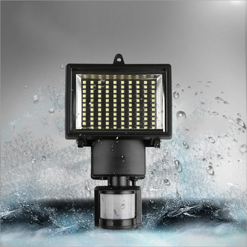 2019 Newest 100 LED Solar Panel Sensor Flood Light Security Motion Spot Lamp Outdoor Garden