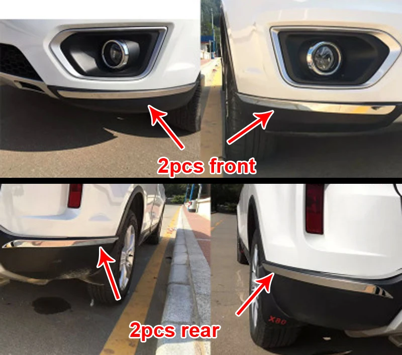 2pcs for FAW BESTURN X80 2013-2016 Front rear angle protector stainless steel Decorative strip
2pcs for FAW BESTURN X80 2013-2016 Front rear angle protector stainless steel Decorative strip