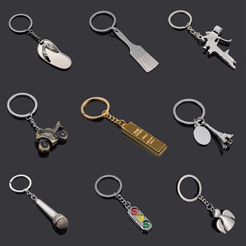 1Pcs Mini Creative Key Chain Ring Keyring Metal Keychain Gift Bullion Angel Brush Eiffel Motorcycle Silver Gold Keyrings
1Pcs Mini Creative Key Chain Ring Keyring Metal Keychain Gift Bullion Angel Brush Eiffel Motorcycle Silver Gold Keyrings
