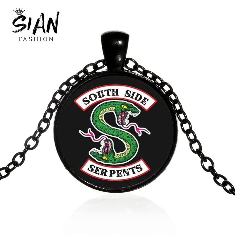 SIAN Top Quality Riverdale South Side Serpents Necklace Cosplay Jughead Jones Punk Chain Long Necklace Popular TV Series Jewelry
SIAN Top Quality Riverdale South Side Serpents Necklace Cosplay Jughead Jones Punk Chain Long Necklace Popular TV Series Jewelry