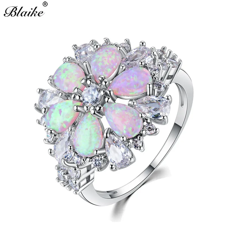 Blaike Luxury Full Stone Pink Fire Opal Flower Rings For Women 925 Sterling Silver Water Drop Zircon Birthstone Fine Jewelry
Blaike Luxury Full Stone Pink Fire Opal Flower Rings For Women 925 Sterling Silver Water Drop Zircon Birthstone Fine Jewelry