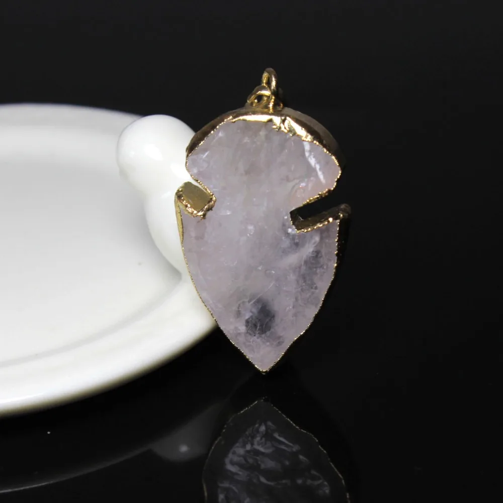 Wholesale Natural Unique White Crystal18K Gold Leaf Plated Irregular Stone Pendant Women DIY Necklaces For Jewelry Making
Wholesale Natural Unique White Crystal18K Gold Leaf Plated Irregular Stone Pendant Women DIY Necklaces For Jewelry Making