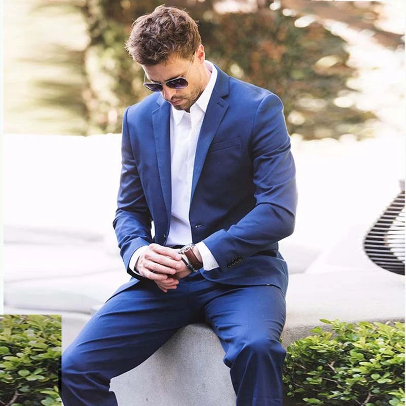 Royal Blue Formal Men Suits Business Wedding Tuxedos Groom Wear Terno 2 Pieces (Jacket+Pants) Slim Fit Groomsman Costume Homme
Royal Blue Formal Men Suits Business Wedding Tuxedos Groom Wear Terno 2 Pieces (Jacket+Pants) Slim Fit Groomsman Costume Homme