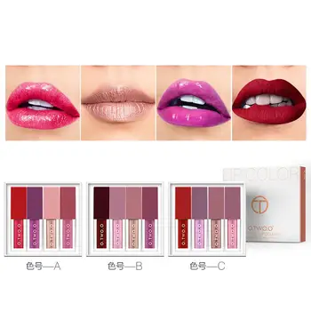 4 Pcs Women Fashion Waterproof Lipstick No-fading Lasting Moisturizing Lip Gloss
4 Pcs Women Fashion Waterproof Lipstick No-fading Lasting Moisturizing Lip Gloss
