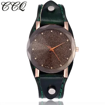 CCQ Brand New Fashion Vintage Cow Leather Bracelet Watches Casual Simple Style Women Men Quartz Wristwatches Relogio Feminino
CCQ Brand New Fashion Vintage Cow Leather Bracelet Watches Casual Simple Style Women Men Quartz Wristwatches Relogio Feminino
