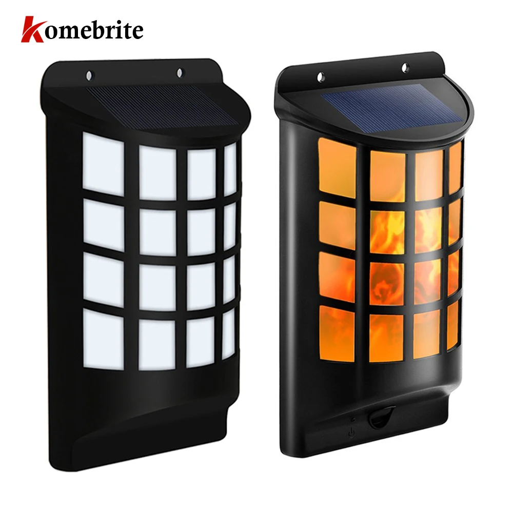 Komebrite Солнечный свет Водонепроницаемый пламени мерцающего Танцы настенный