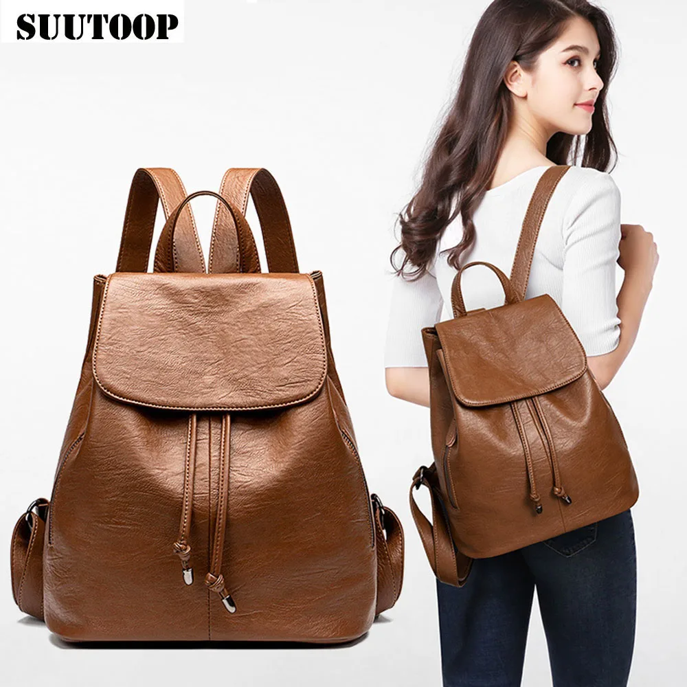 2019 Fashion Female Leather Backpack Women's Bag Pack New Trendy Large Capacity Feminina Multifunction Travel Bagpacks Mochila
2019 Fashion Female Leather Backpack Women's Bag Pack New Trendy Large Capacity Feminina Multifunction Travel Bagpacks Mochila