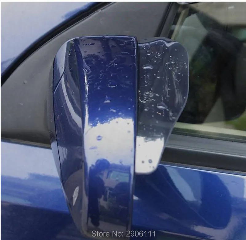 Фото 2 шт./лот ПВХ Автомобильное зеркало заднего вида дождевая бровь для Porsche cayenne macan 911