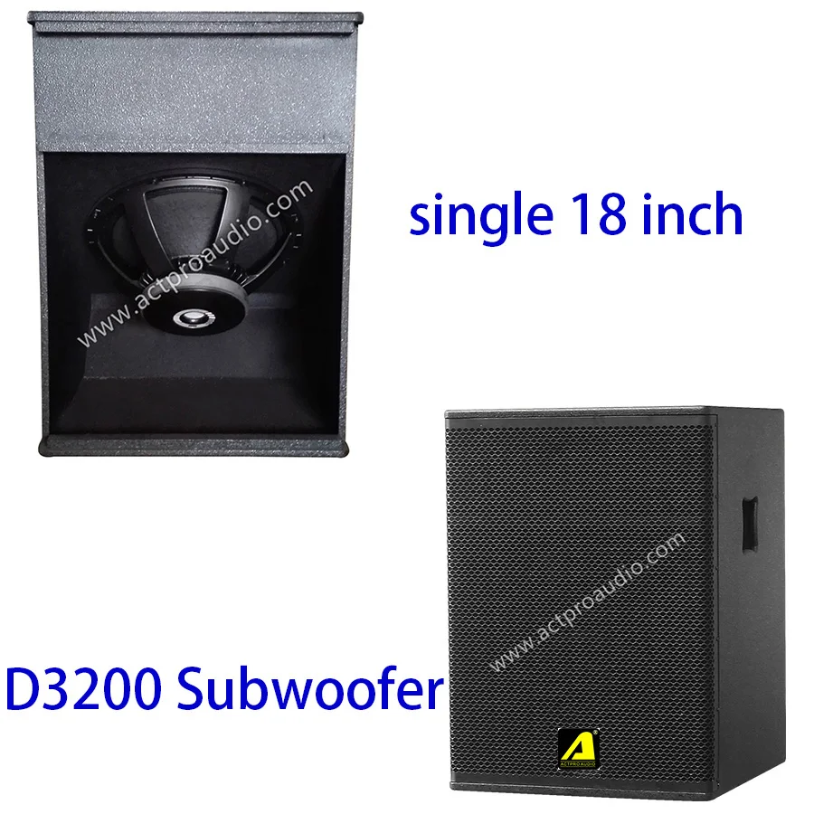 D3200 single 18 inch subwoofer ACTPEO.AUDIO Professional audio line array sepaker sound box
D3200 single 18 inch subwoofer ACTPEO.AUDIO Professional audio line array sepaker sound box