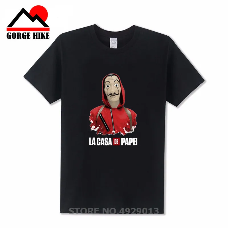 Mask print Design La Casa De Papel cosplay T Shirt Money Heist Tees TV Series Tshirts Men Short Sleeve House of Paper T-Shirt
Mask print Design La Casa De Papel cosplay T Shirt Money Heist Tees TV Series Tshirts Men Short Sleeve House of Paper T-Shirt