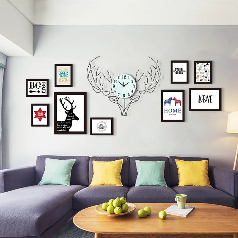 European Solid Wood Photo Frame Photo Wall Clock Creative Metal Mute Living Room Clock Modern Home Decoration Quartz Wall Clock
European Solid Wood Photo Frame Photo Wall Clock Creative Metal Mute Living Room Clock Modern Home Decoration Quartz Wall Clock