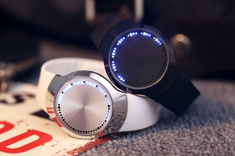 Top Luxury Blue LED Luminous Touch Screen Watch Men Smart Electronics Digital Rubber Band One Piece TFBoys Clocks Gifts Ulzzang 201 (51)