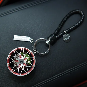 Luxury Aluminium Alloy Car Metal Wheel Keychains Hub Leather Rope 360 Rotate Disc Brake Wheel Pendant Key Ring Holder Llaveros
Luxury Aluminium Alloy Car Metal Wheel Keychains Hub Leather Rope 360 Rotate Disc Brake Wheel Pendant Key Ring Holder Llaveros