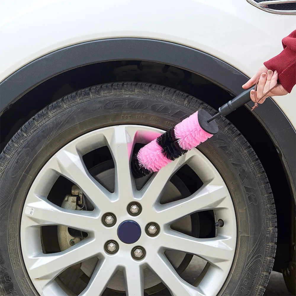 1piece Reddish black AUMOHALL New Wheel Tire Rim Scrub Brush Car Truck Motorcycle Bicycle Washing Cleaning tool
1piece Reddish black AUMOHALL New Wheel Tire Rim Scrub Brush Car Truck Motorcycle Bicycle Washing Cleaning tool