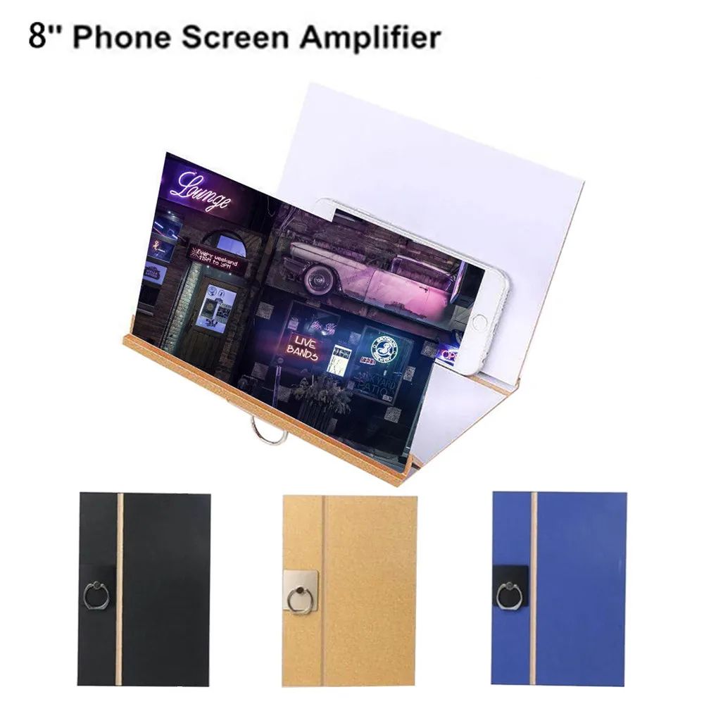 New 3D Phone Screen Magnifier Stereoscopic Amplifying 8 Inch Desktop Wood Bracket Support Smartphone Voiture Popsocket
New 3D Phone Screen Magnifier Stereoscopic Amplifying 8 Inch Desktop Wood Bracket Support Smartphone Voiture Popsocket
