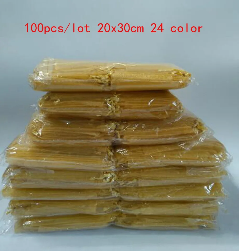 100pcs 24 Colors Jewelry Bag Pouch 20x30cm Organza Bag Party Christmas Wedding Gift Bags Pouches Jewelry Packaging Display Bags
100pcs 24 Colors Jewelry Bag Pouch 20x30cm Organza Bag Party Christmas Wedding Gift Bags Pouches Jewelry Packaging Display Bags