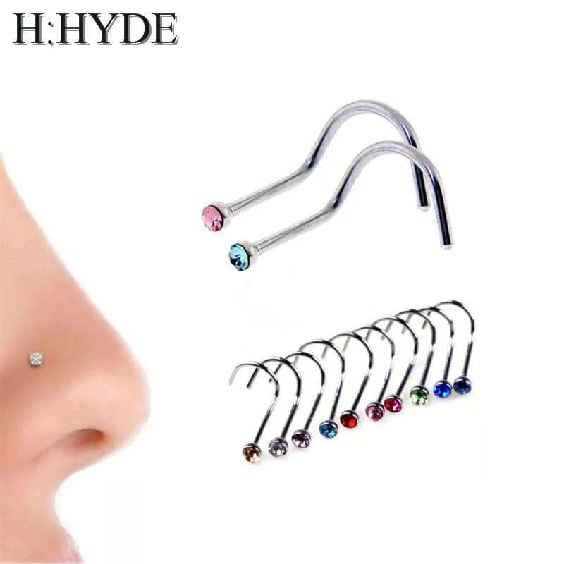 H:HYDE 1 pcs Punk Style Piercing Nose Lip Jewelry Body Jewelry For Man Women Studs 2mm
H:HYDE 1 pcs Punk Style Piercing Nose Lip Jewelry Body Jewelry For Man Women Studs 2mm