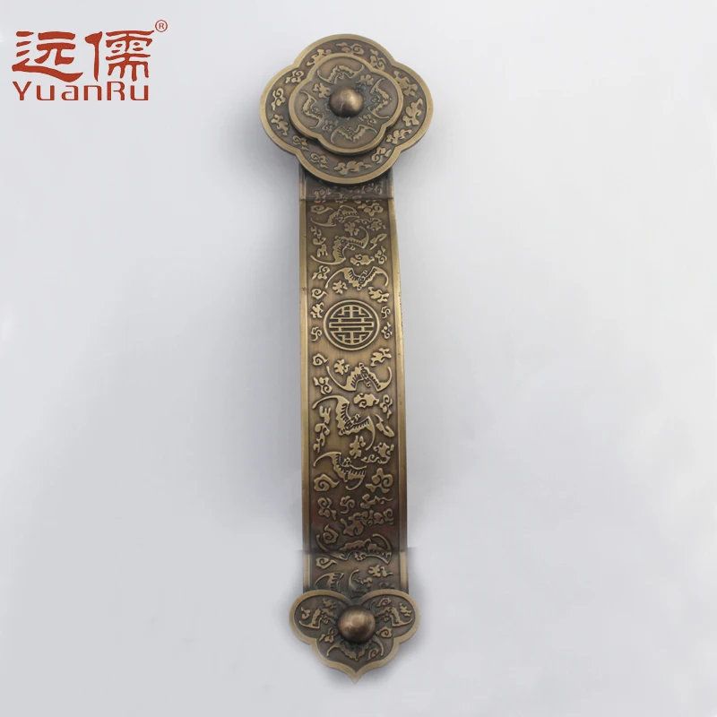 Chinese antique bronze sculpture copper head handle doorknob Y878 Villa | Обустройство дома