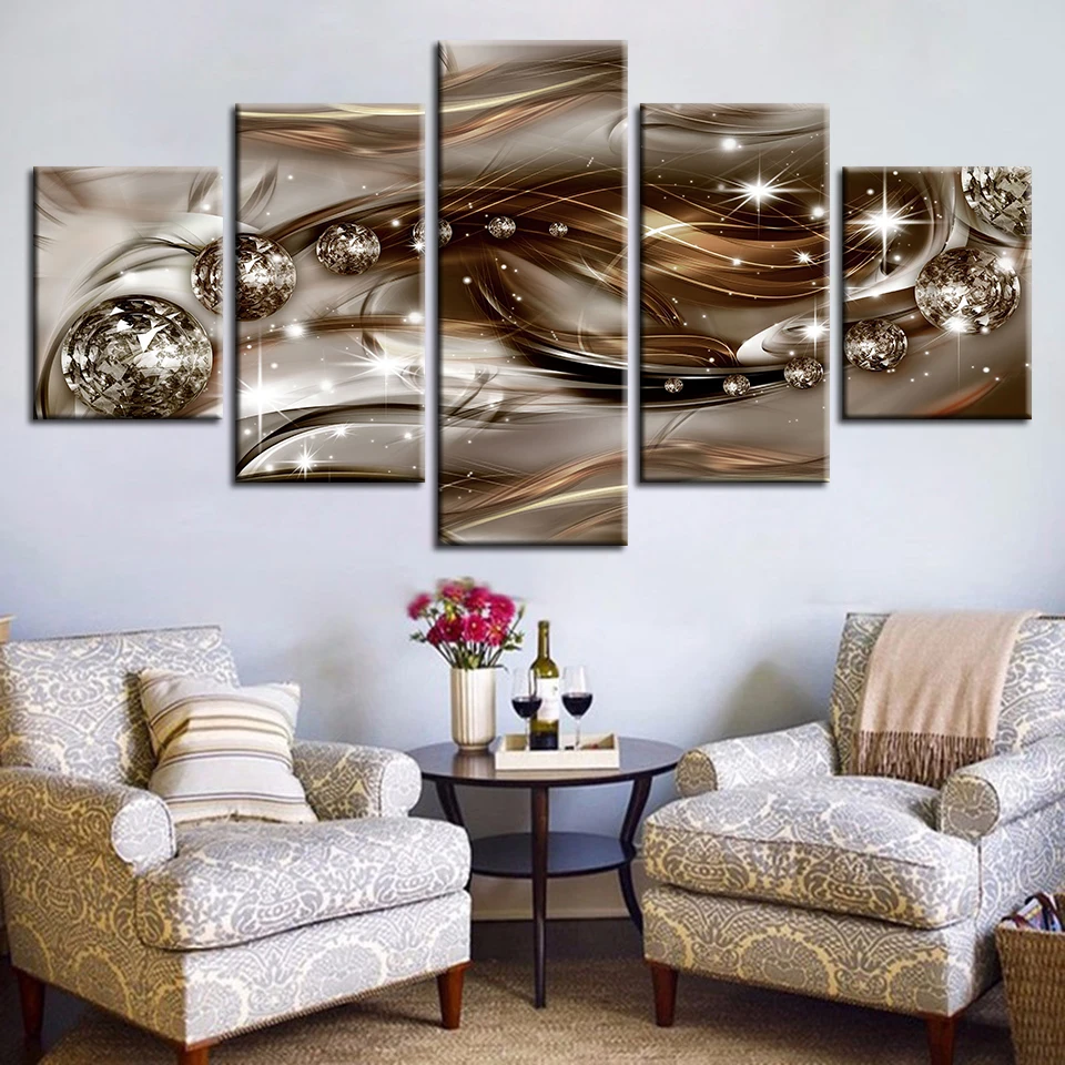 Modular Paintings Home Decor Living Room 5 Pieces Beautiful Exquisite Diamond Background Pictures Prints Canvas Poster Wall Art
Modular Paintings Home Decor Living Room 5 Pieces Beautiful Exquisite Diamond Background Pictures Prints Canvas Poster Wall Art