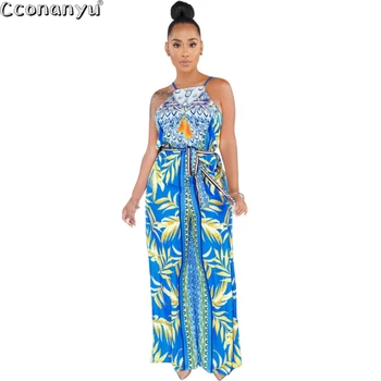 2019 Summer Sling Jumpsuits Hot Style Wide Leg pants Backless Print Fashion Condole Belt Loose Sexy Beach Overalls
2019 Summer Sling Jumpsuits Hot Style Wide Leg pants Backless Print Fashion Condole Belt Loose Sexy Beach Overalls