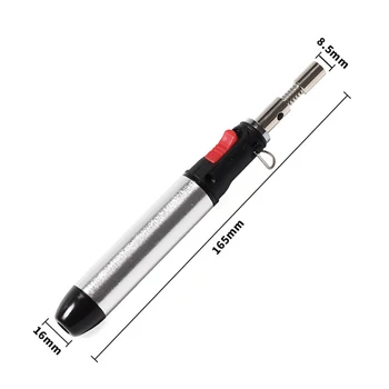 1300 degrees Welding Equipment Pen Type Gas Soldering Iron Cordless Solder Soldering Iron 12ml Heat Gun Welding Torches Tool
1300 degrees Welding Equipment Pen Type Gas Soldering Iron Cordless Solder Soldering Iron 12ml Heat Gun Welding Torches Tool
