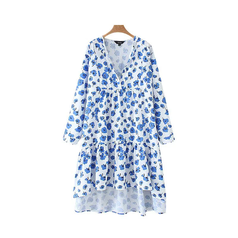 Sexy Deep V Neck Midi Dresses Womens Flower Printed Wrist Sleeve Dress Women Loose Summer Dresses Female Ladies Clothes DX10
Sexy Deep V Neck Midi Dresses Womens Flower Printed Wrist Sleeve Dress Women Loose Summer Dresses Female Ladies Clothes DX10