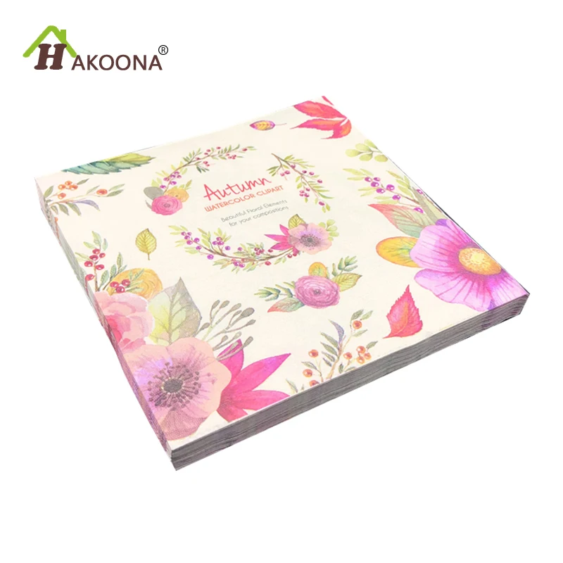 HAKOONA 3 Bags Pink Autumn Beautiful Paper Napkins Floral Decoupage Disposable Paper Napkins Wedding Birthday Party Decoration
HAKOONA 3 Bags Pink Autumn Beautiful Paper Napkins Floral Decoupage Disposable Paper Napkins Wedding Birthday Party Decoration