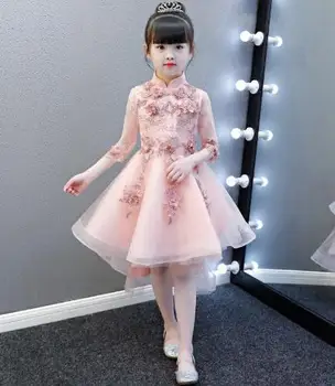 2019 High Quality Handmade Flower Wedding Girl Dress half Sleeve Appliques Pinks Baby Girls Dress First Communion Dresses 2-12Y
2019 High Quality Handmade Flower Wedding Girl Dress half Sleeve Appliques Pinks Baby Girls Dress First Communion Dresses 2-12Y