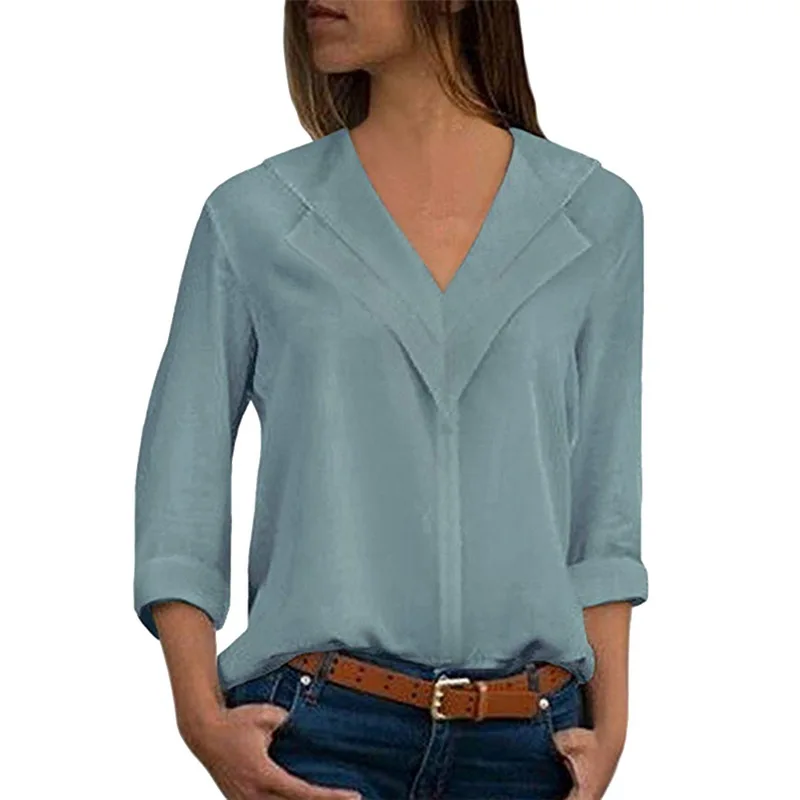 LASPERAL Long Sleeve Women Blouse Casual Streetwear Solid Casual V-neck Blouse Chiffon Blouse 2019 Women's Female Tops
LASPERAL Long Sleeve Women Blouse Casual Streetwear Solid Casual V-neck Blouse Chiffon Blouse 2019 Women's Female Tops