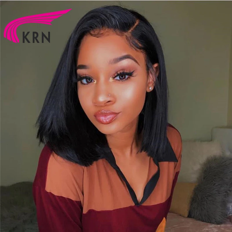 KRN 13x3 Lace Front Bob Wig Straight Brazilian Human Non-Remy Hair Pre Plucked Short Half Wig With Baby Hair for Women
KRN 13x3 Lace Front Bob Wig Straight Brazilian Human Non-Remy Hair Pre Plucked Short Half Wig With Baby Hair for Women