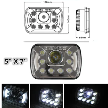 2PCS 5X7 54W LED headlights 5X7 square headlights car assembly, 5X7 car headlights, truck headlights 7X6. For Wagoneer assembly
2PCS 5X7 54W LED headlights 5X7 square headlights car assembly, 5X7 car headlights, truck headlights 7X6. For Wagoneer assembly