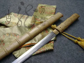 S0906 JAPANESE NINJA BAMBOO SCABBARD HANDLE STRAIGHT SWORD WAVY HAMON EDGE 29.2"
S0906 JAPANESE NINJA BAMBOO SCABBARD HANDLE STRAIGHT SWORD WAVY HAMON EDGE 29.2"