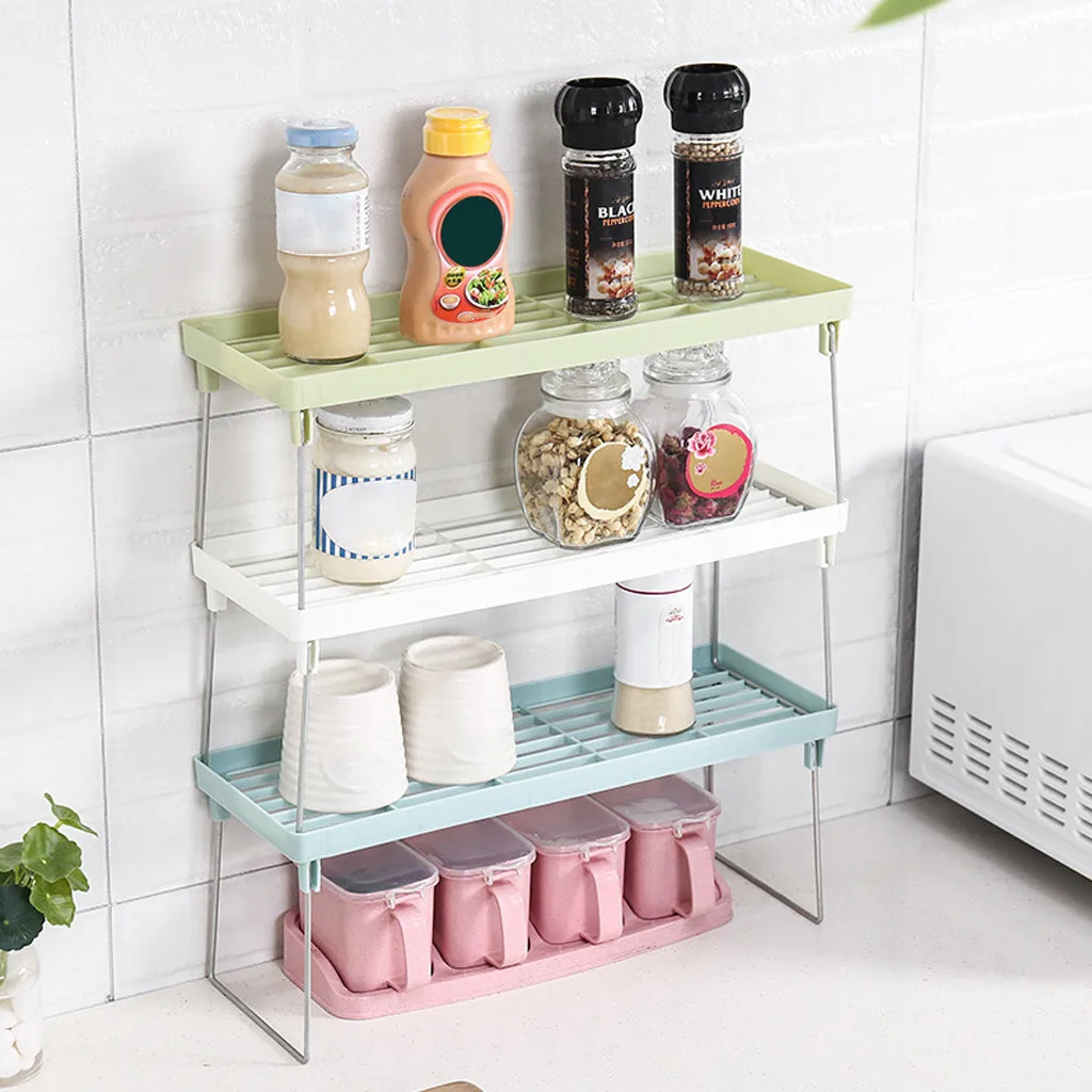 Standing Rack Kitchen Bathroom Countertop Storage Organizer Shelf Holder Rack special Holder DIY fashion Kitchen Organizer hot
Standing Rack Kitchen Bathroom Countertop Storage Organizer Shelf Holder Rack special Holder DIY fashion Kitchen Organizer hot