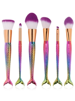 6 Pcs/set Mermaid Makeup Brushes Set Foundation Blending Powder Eyeshadow Blush Cosmetics Magic Fish Make Up Tools Woman Gift
6 Pcs/set Mermaid Makeup Brushes Set Foundation Blending Powder Eyeshadow Blush Cosmetics Magic Fish Make Up Tools Woman Gift