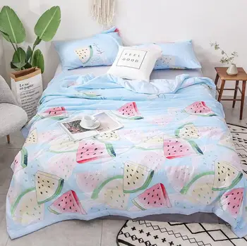 High Quality Fruit design Washed Cotton Summer Air Conditioner Cool Thin Quilt Comfortable Home Textile Bedding Comforters Duvet
High Quality Fruit design Washed Cotton Summer Air Conditioner Cool Thin Quilt Comfortable Home Textile Bedding Comforters Duvet