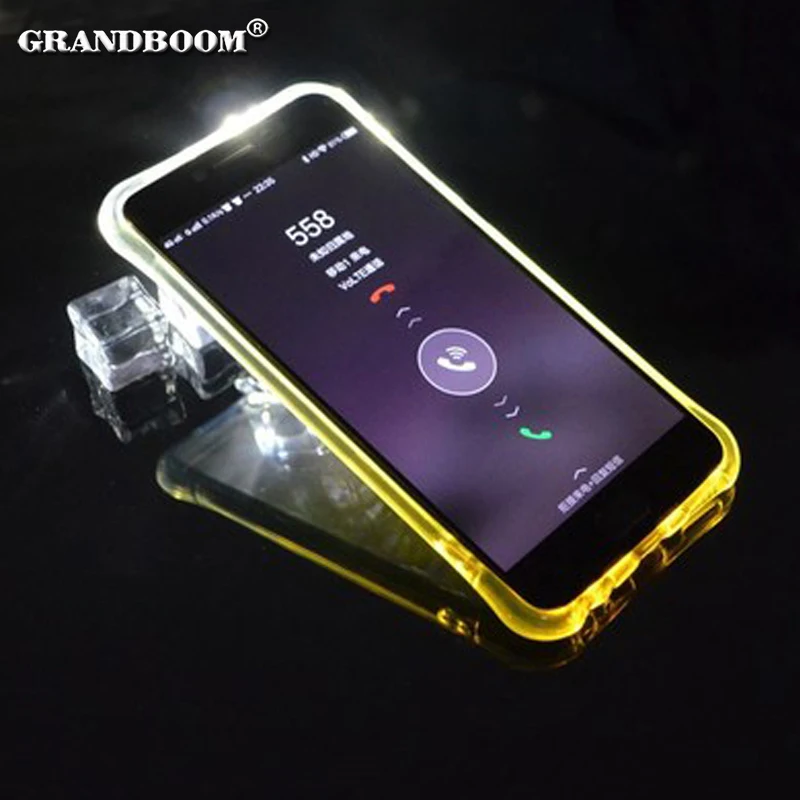 100pcs Incoming Call Light Remind Soft TPU Case For Samsung Galaxy J7 J5 Prime LED Flash Light Up Clear Protect Cover
100pcs Incoming Call Light Remind Soft TPU Case For Samsung Galaxy J7 J5 Prime LED Flash Light Up Clear Protect Cover