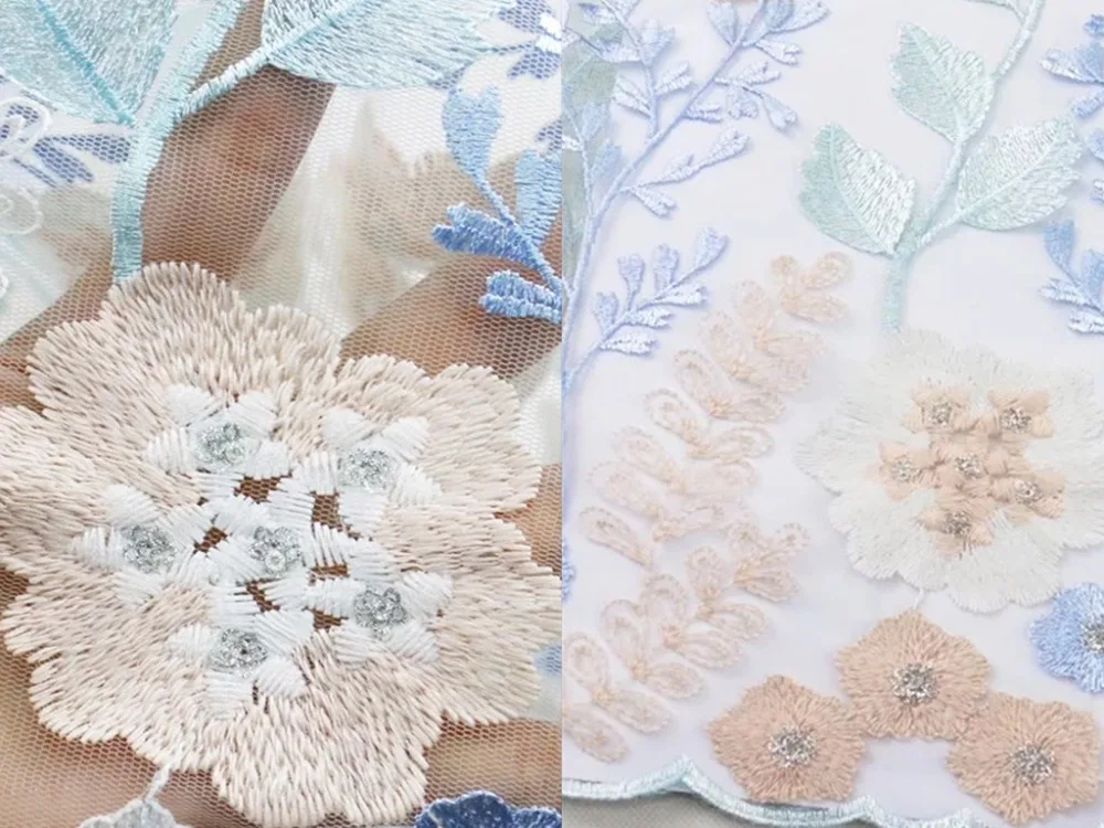 LFY 2018 new style fresh Colorful light blue embroidered tulle French lace fabric with sequins 5 yards / lot
LFY 2018 new style fresh Colorful light blue embroidered tulle French lace fabric with sequins 5 yards / lot
