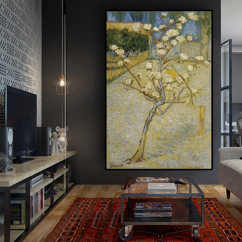 Famous Van Gogh Blossoming Almond Tree Oil Painting Reproductions on Canvas Posters and Prints Wall Art Picture for Living Room
Famous Van Gogh Blossoming Almond Tree Oil Painting Reproductions on Canvas Posters and Prints Wall Art Picture for Living Room