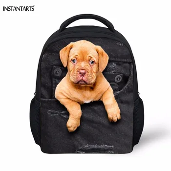INSTANTARTS Lovely Fake Black Denim French Mastiff Dog Print Baby School Bags Animal Design Children Backpacks Girls Schoolbags
INSTANTARTS Lovely Fake Black Denim French Mastiff Dog Print Baby School Bags Animal Design Children Backpacks Girls Schoolbags