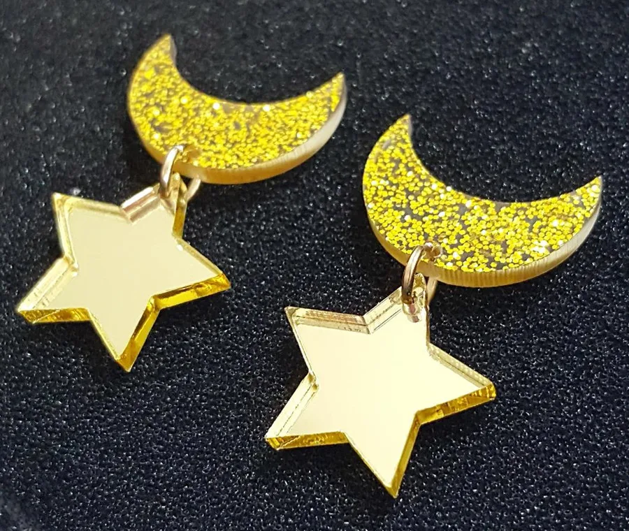 Biamoxer 1Pair Anime Moon Cosplay Kawaii Star Moon Space Earrings Ear Clip Ear stud
Biamoxer 1Pair Anime Moon Cosplay Kawaii Star Moon Space Earrings Ear Clip Ear stud