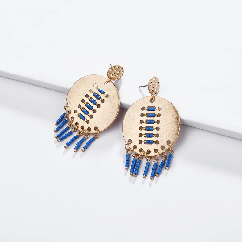 Mediterranean Style Polished Metal Disc Seed Beads Tassel Dangle Drop Earrings for Italian Women Jewelry Metal Design Earrings
Mediterranean Style Polished Metal Disc Seed Beads Tassel Dangle Drop Earrings for Italian Women Jewelry Metal Design Earrings