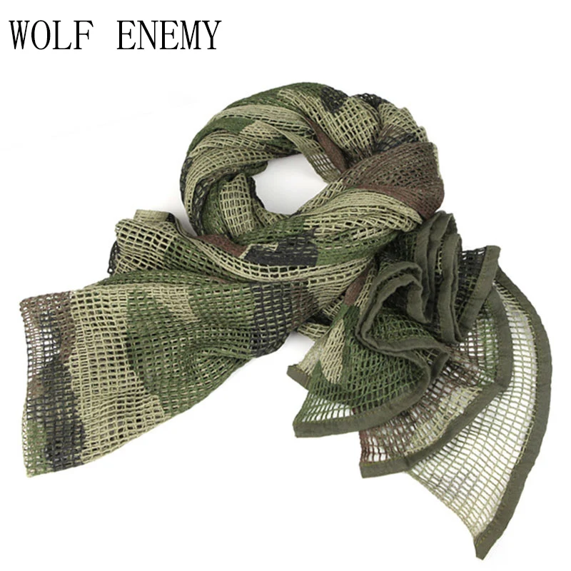 Russian YEGER Woodland Camo Tactical Army Mesh Cotton Scarf Hiking Scarves Sniper Veil Net 186cm*86cm Hunting Accessories
Russian YEGER Woodland Camo Tactical Army Mesh Cotton Scarf Hiking Scarves Sniper Veil Net 186cm*86cm Hunting Accessories