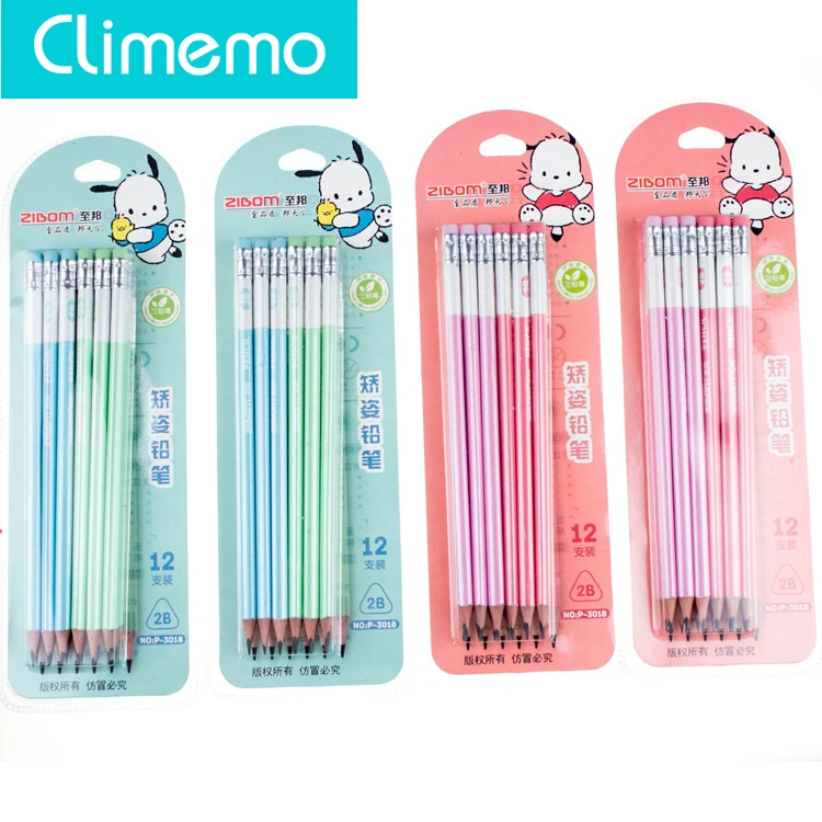 Climemo pencil 12 Pure wooden lead pencil with 2B pencils for triangular posture correction, drawing pencil set
Climemo pencil 12 Pure wooden lead pencil with 2B pencils for triangular posture correction, drawing pencil set