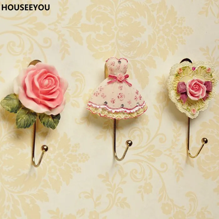 Resin Rose Flower/Heart /Dress Shaped Wall Mounted Hooks Vintage Hat Coat Robe Key Hooks Door Bathroom Towel Clothes Rack Hanger
Resin Rose Flower/Heart /Dress Shaped Wall Mounted Hooks Vintage Hat Coat Robe Key Hooks Door Bathroom Towel Clothes Rack Hanger