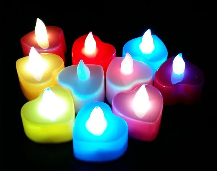 LED lights wedding electronic candle lamp party event flameless flickering battery candles colorful Love hearts candles hot gift
LED lights wedding electronic candle lamp party event flameless flickering battery candles colorful Love hearts candles hot gift