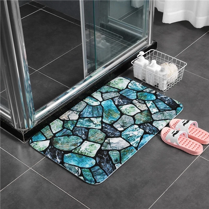Colorful Stones Bath Mat Set Thicken Flannel Bathroom Carpets Toilet Rugs WC Room Floor Mats tapis salle de bain 45*75 45*120cm
Colorful Stones Bath Mat Set Thicken Flannel Bathroom Carpets Toilet Rugs WC Room Floor Mats tapis salle de bain 45*75 45*120cm