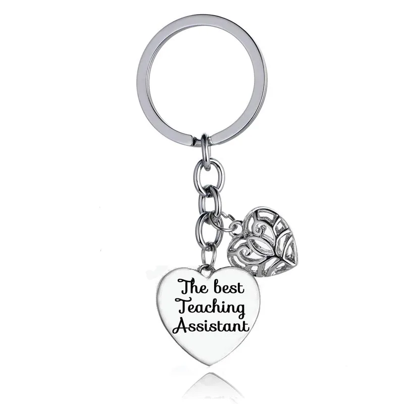 Best Teaching Assistant Heart Charms Teacher Keyring Keychains Thanks Teachers Key Chain Ring Teacher Key Holder Jewelry Gifts
Best Teaching Assistant Heart Charms Teacher Keyring Keychains Thanks Teachers Key Chain Ring Teacher Key Holder Jewelry Gifts