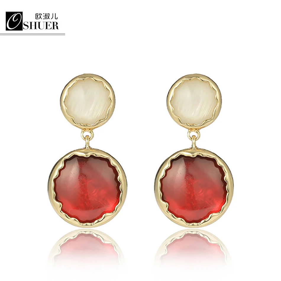OSHUER Hot Sale Style Brand New Fashion Jewelry Gold Long Resin Beads stud Earrings Best Friends Gifts
OSHUER Hot Sale Style Brand New Fashion Jewelry Gold Long Resin Beads stud Earrings Best Friends Gifts